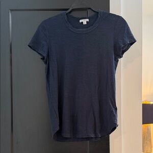 James Perse Dark Blue Short Sleeve Tee Womens